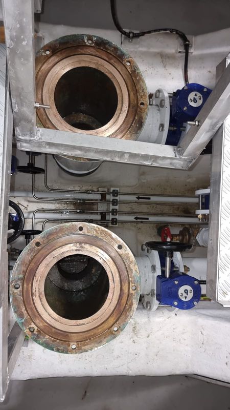 Two sea chests opened for inspection.