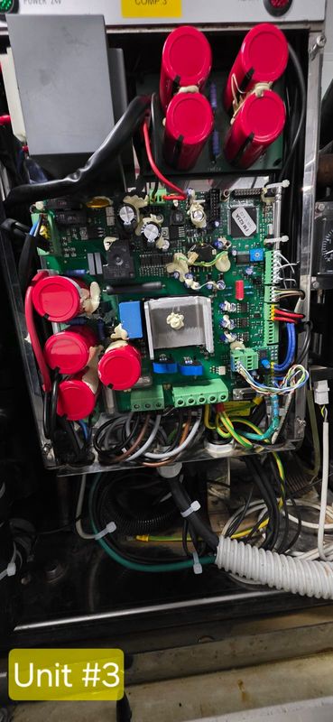 Unit 3 inverter cabinet open during the independent inspection.